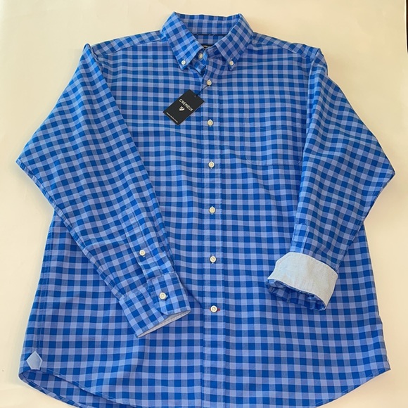 CRÉMIEUX Classics Cotton Long Sleeve Button Down Shirt Size Large NWT - Picture 10 of 16